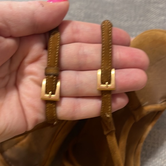 Vintage Prada Suede Wedge Sandals 38 - Picture 5 of 8